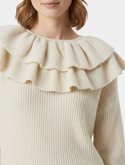 سویتر بافت چین دار زنانه 1086