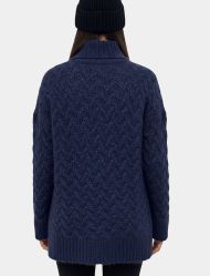 سویتر بافت درشت یقه اسکی زنانه 1080