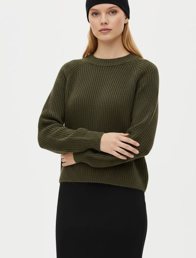 پلیور بافت کوتاه یقه گرد زنانه 1119