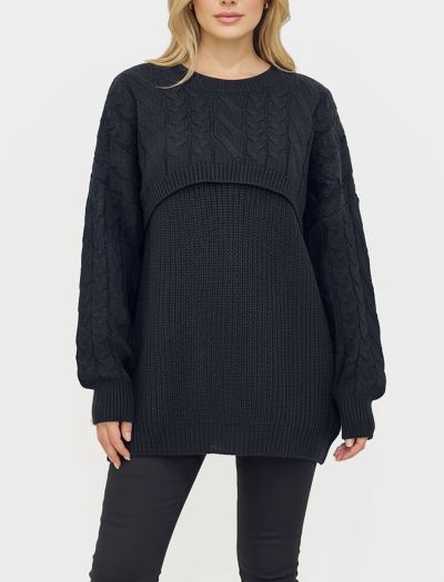 پلیور بافت بلند دولایه زنانه 1117