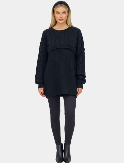 پلیور بافت بلند دولایه زنانه 1117