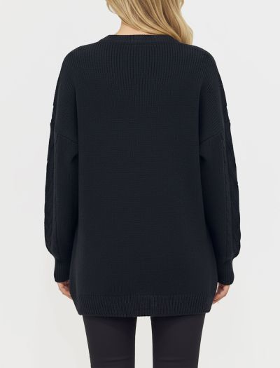 پلیور بافت بلند دولایه زنانه 1117