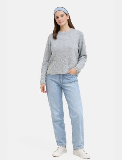 سویتر بافت مرواریدی زنانه