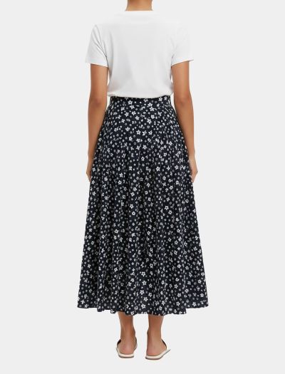 دامن بلند نخی زنانه طرح ستاره