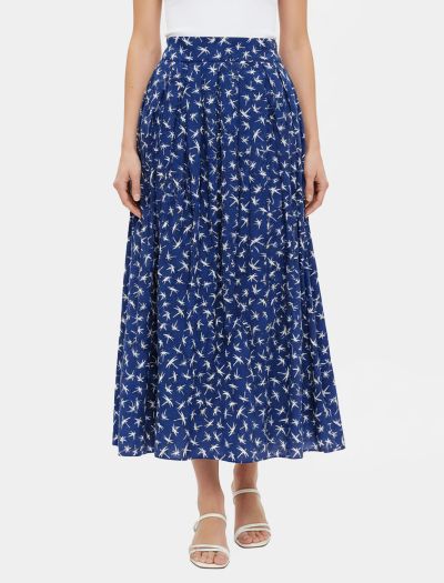 دامن ماکسی نخی زنانه طرح سنجاقک