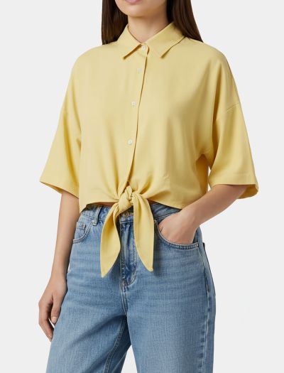 شومیز زنانه نخی گره ای