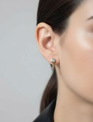 گوشواره حلقه و نگین زنانه