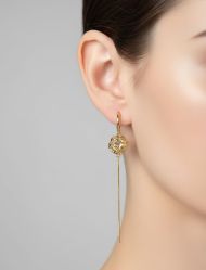 گوشواره آویزی گوی زنجیری زنانه