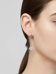 گوشواره آویز کریستالی مینیمال زنانه