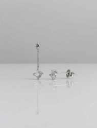 گوشواره آویز کریستالی مینیمال زنانه