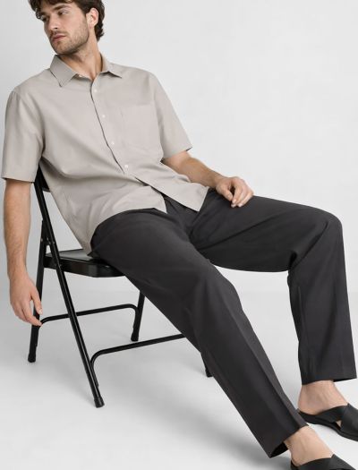 پیراهن مردانه پوپلین آستین کوتاه