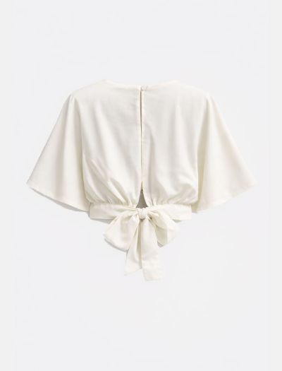 کراپ زنانه نخی پشت گره‌ای مینیمال