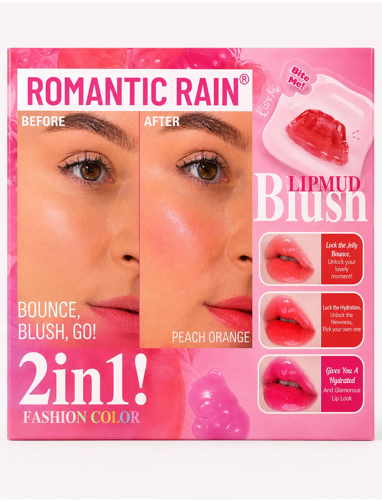 رژلب و گونه ژله ای LIPMUD 1422