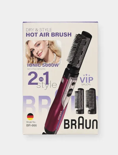 برس حرارتی براون Braun چرخشی 2 در 1 1470