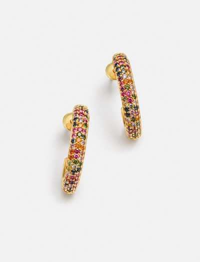 گوشواره حلقه ای نگین دار