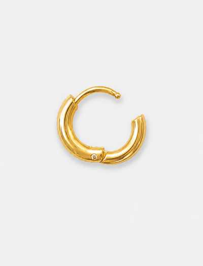 پیرسینگ گوش حلقه ای مینیمال رنگ طلایی