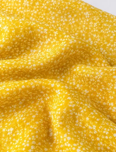 تاپ زنانه زرد بندی بافت ملانژ