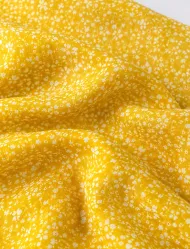 تاپ زنانه زرد بندی بافت ملانژ
