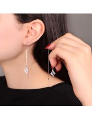 گوشواره زنانه آویزی طرح الماس