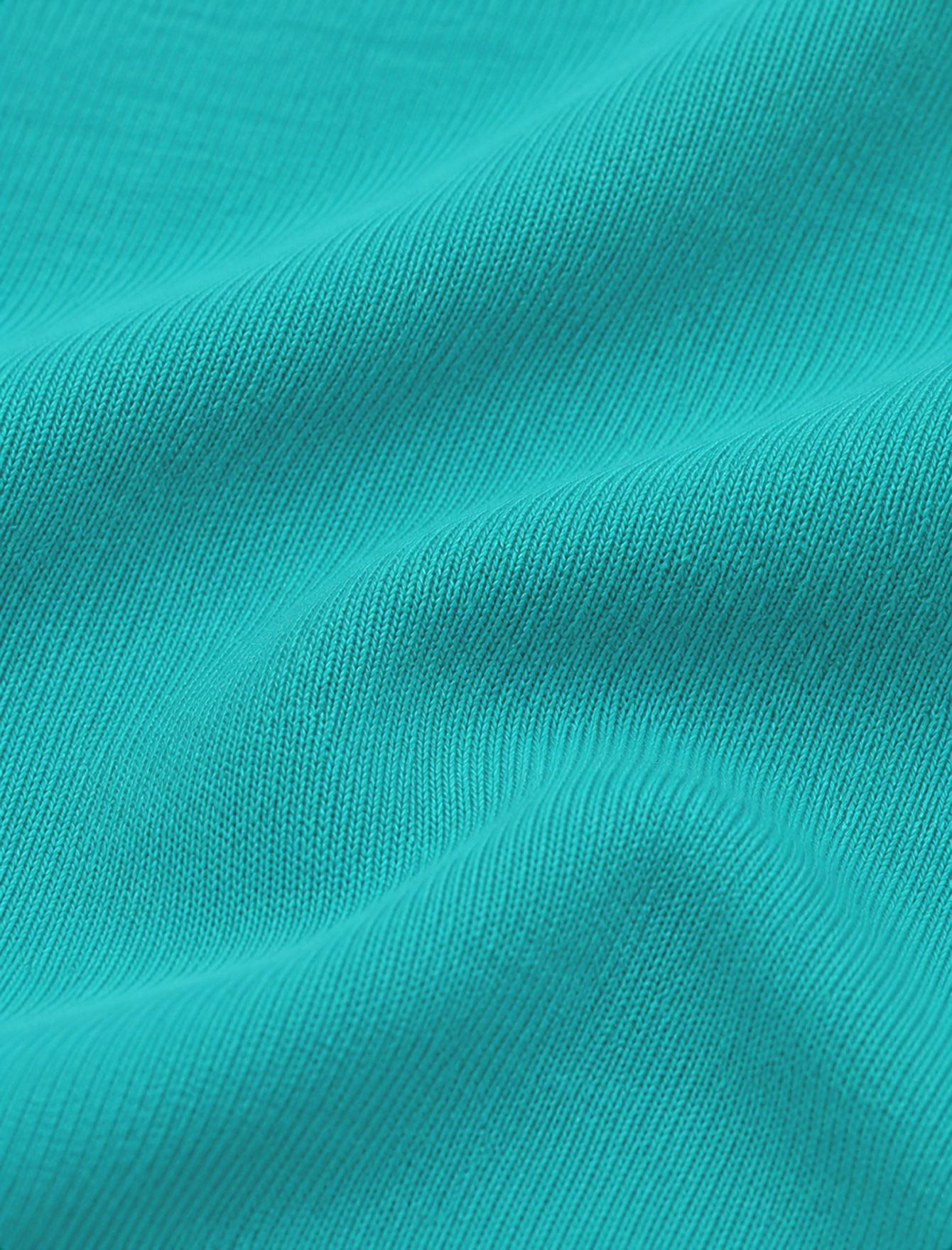 تاپ بلند زنانه رکابی رنگ سبز آبی با یقه چهارگوش